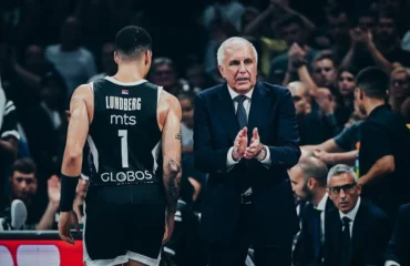 Gabriel "Iffe" Lundberg alongside Željko Obradović